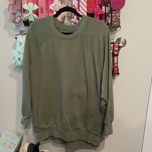 Aerie Long Crew Neck Sweatshirt